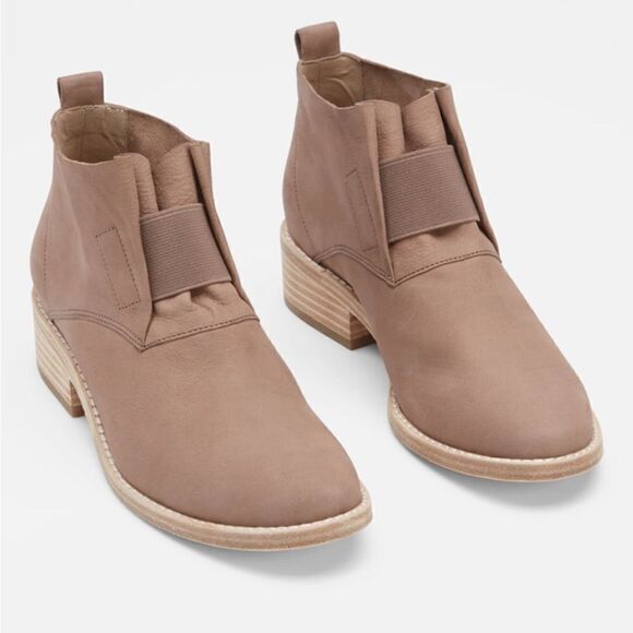 Eileen Fisher Soul Tumbled Suede‎ Ankle Boots Bootie size 6.5 - Picture 1 of 11